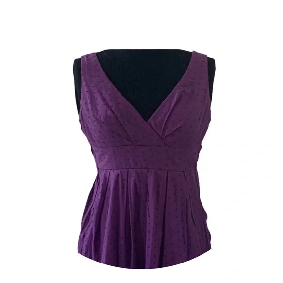 I.N. San Francisco Purple Rose Border Sundress 5 - Picture 4 of 13